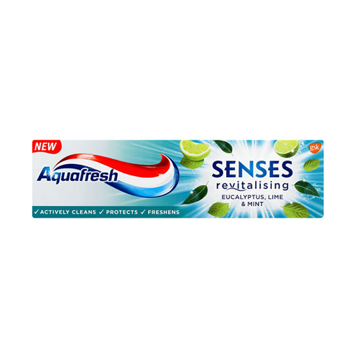 Aquafresh Toothpaste Senses Revitalising Eucalyptus, Lime & Mint
