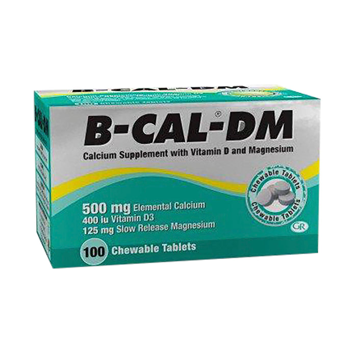 B-Cal-DM Calcium Supplement 100 Chewable Tablets