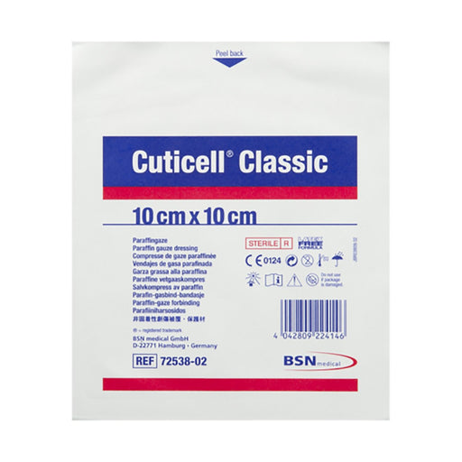 BSN Medical Cuticell Classic Paraffin Gauze Dressing 10x10cm