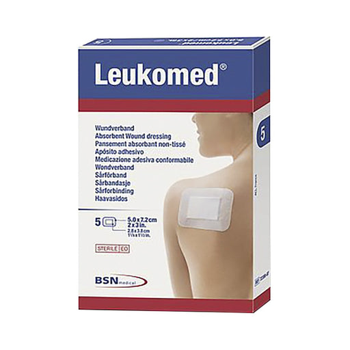 BSN Medical Leukomed Absorbent Wound Dressing 7.2x5cm 5 Pack