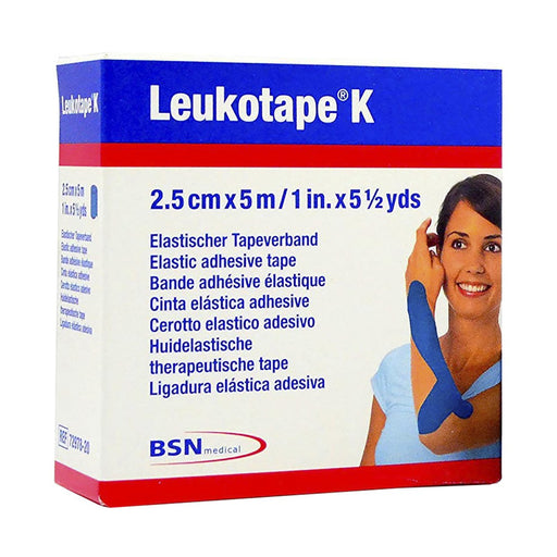 BSN Medical Leukotape K Elastic Adhesive Tape 5cmx5m Blue 1 Unit