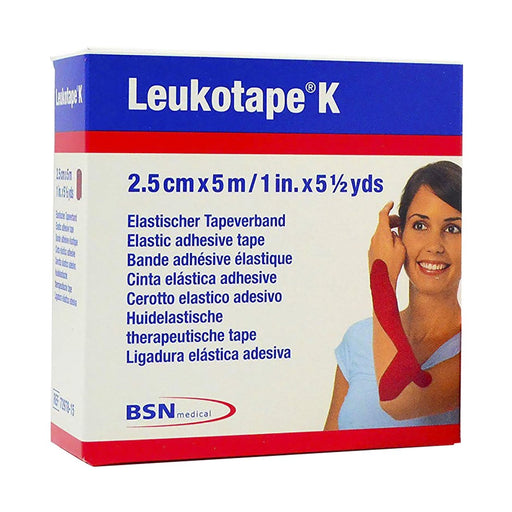 BSN Medical Leukotape K Elastic Adhesive Tape 5cmx5m Red 1 Unit