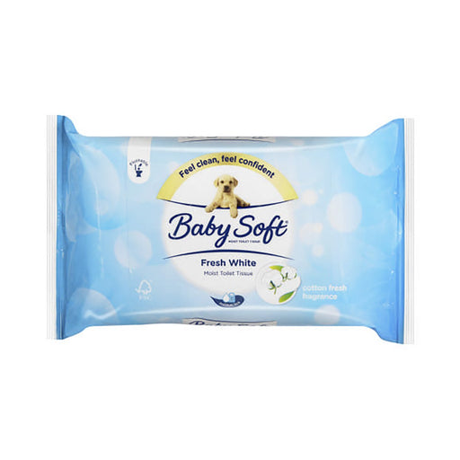 Baby Soft Washlets 42 Flushable Toilet Tissue Wipes