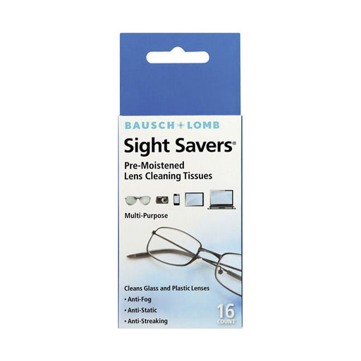 Bausch & Lomb Sight Savers Pre-Moistened Lens Cleaning Tissues 16