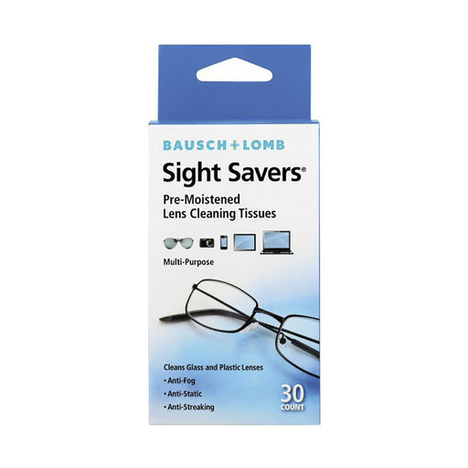 Bausch & Lomb Sight Savers Pre-Moistened Lens Cleaning Tissues 30