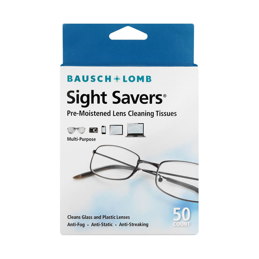 Bausch & Lomb Sight Savers Pre-moistened Tissues 50