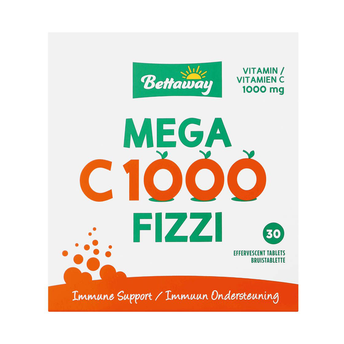 Bettaway Mega C 1000 Fizzi 30 Effervescent Tablets