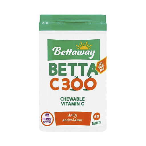 Bettaway Vitamin C 300mg 60 Chewable Tablets