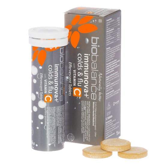BioBalance Immunova+ Cold & Flu 12 Effervescent Tablets