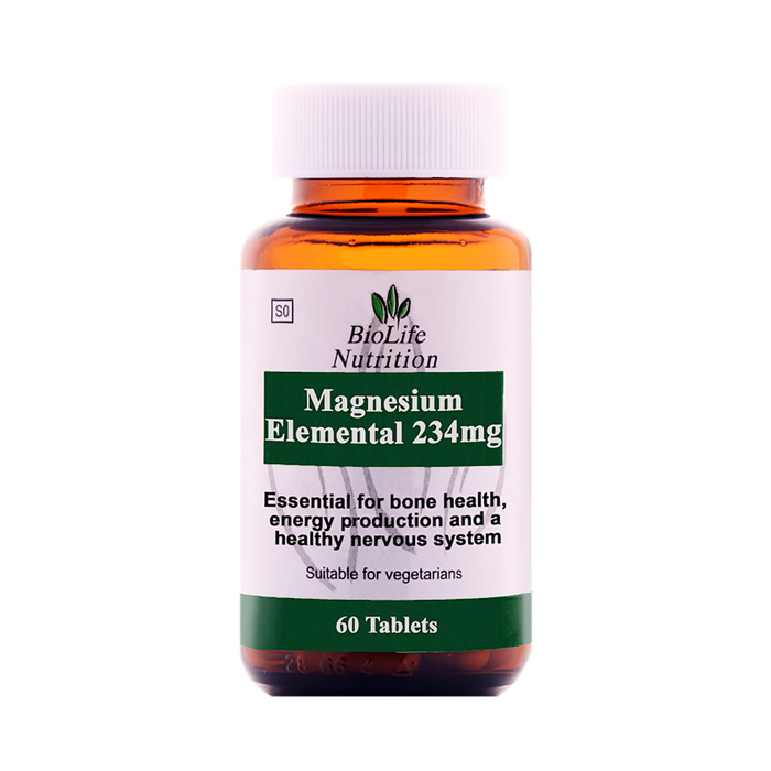 BioLife Magnesium Elemental 234mg 60 Tablets