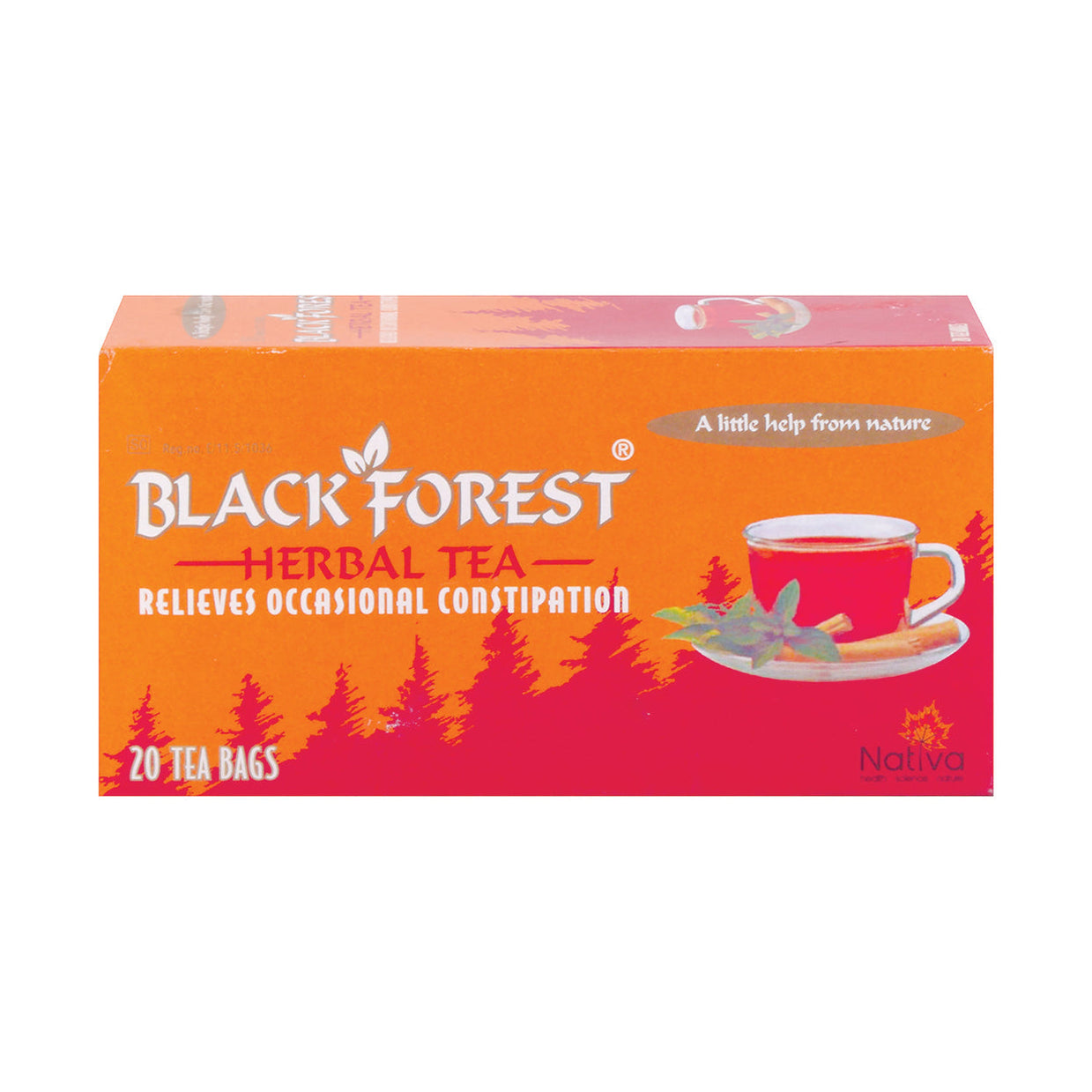 Black Forest Herbal Laxative Tea 20 Tea Bags Med365