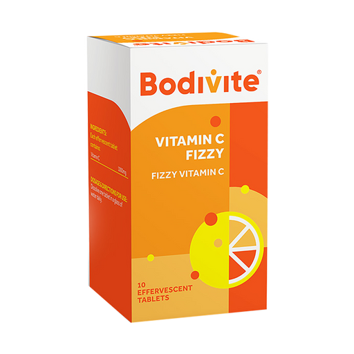 Bodivite Vitamin C Fizzy 1000mg 10 Effervescent Tablets