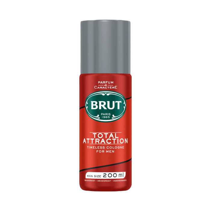Brut Body Spray Deodorant Total Attraction 200ml