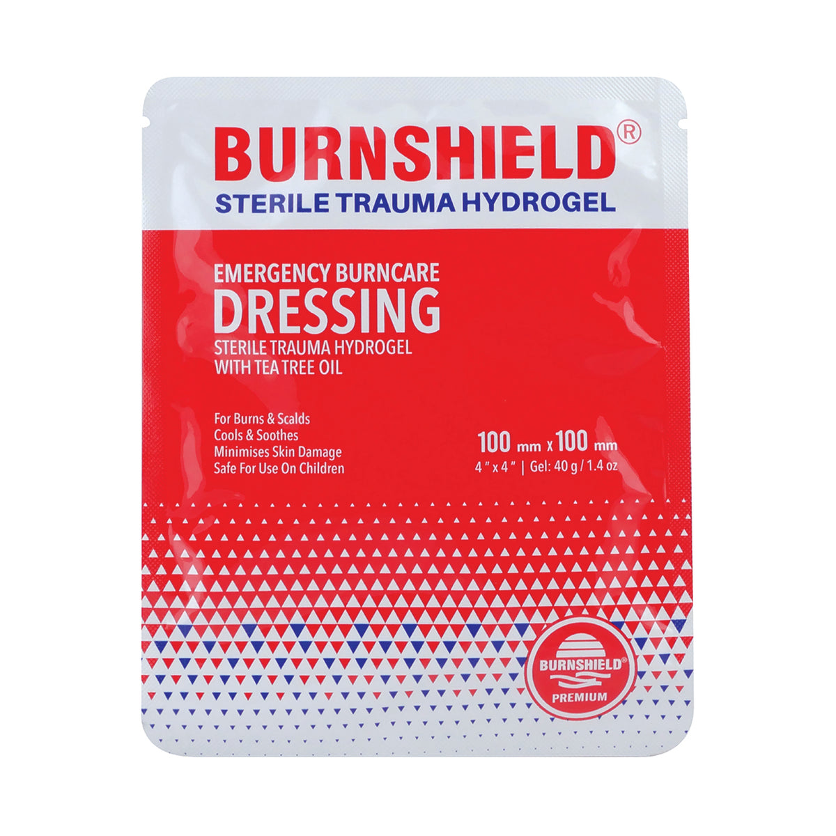 Burnshield Emergency Burncare Gel Dressing 100mm x 100mm 40g Med365