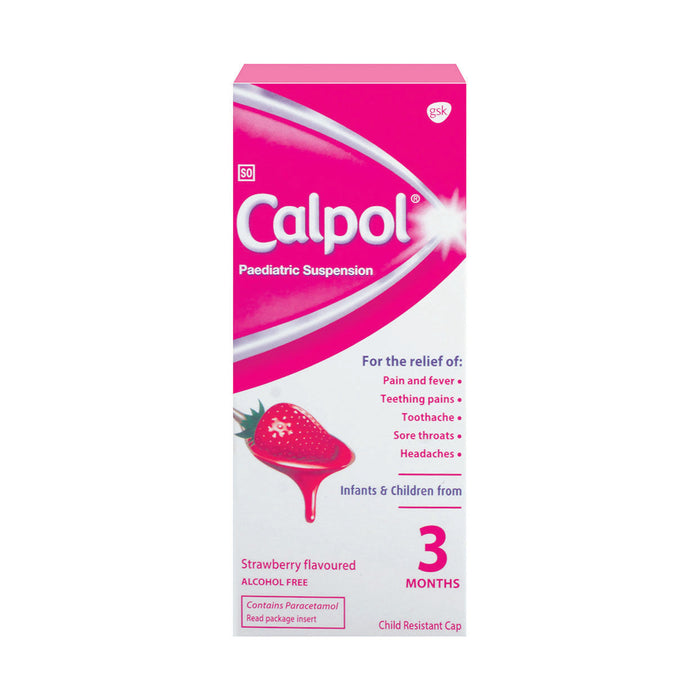 Calpol Paediatric Suspension Strawberry Syrup 50ml