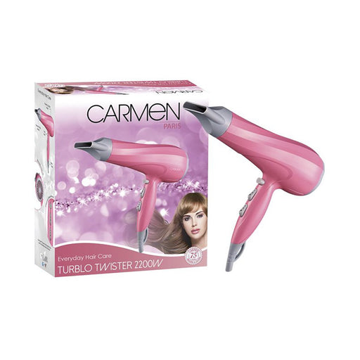 Carmen Hairdryer Turblo Twist 2200w Pink