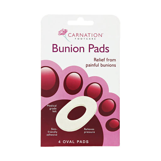 Carnation Bunion Pads 4 Oval Pads
