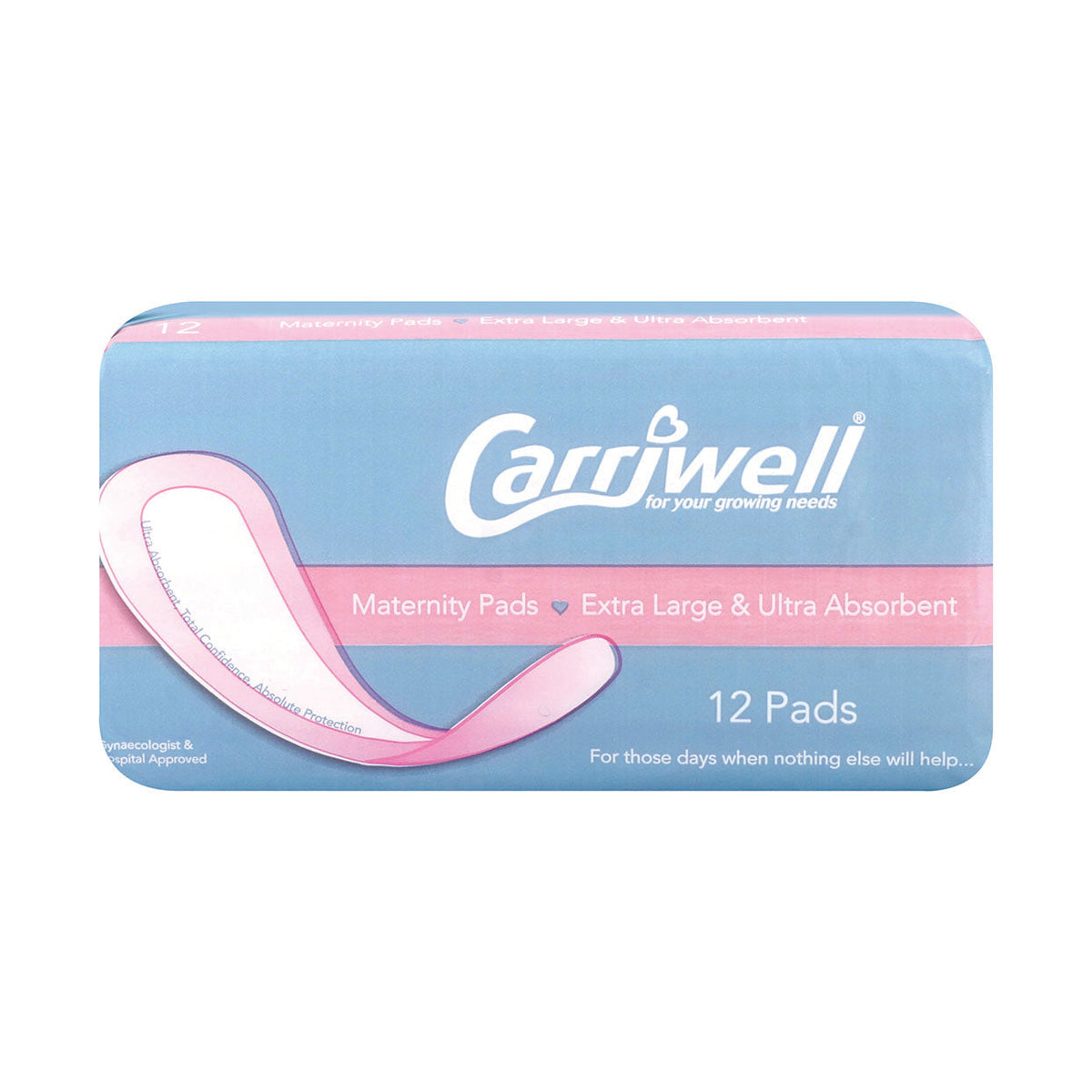Carriwell Maternity Pads Extra Large & Ultra Absorbent 12 Pads Med365