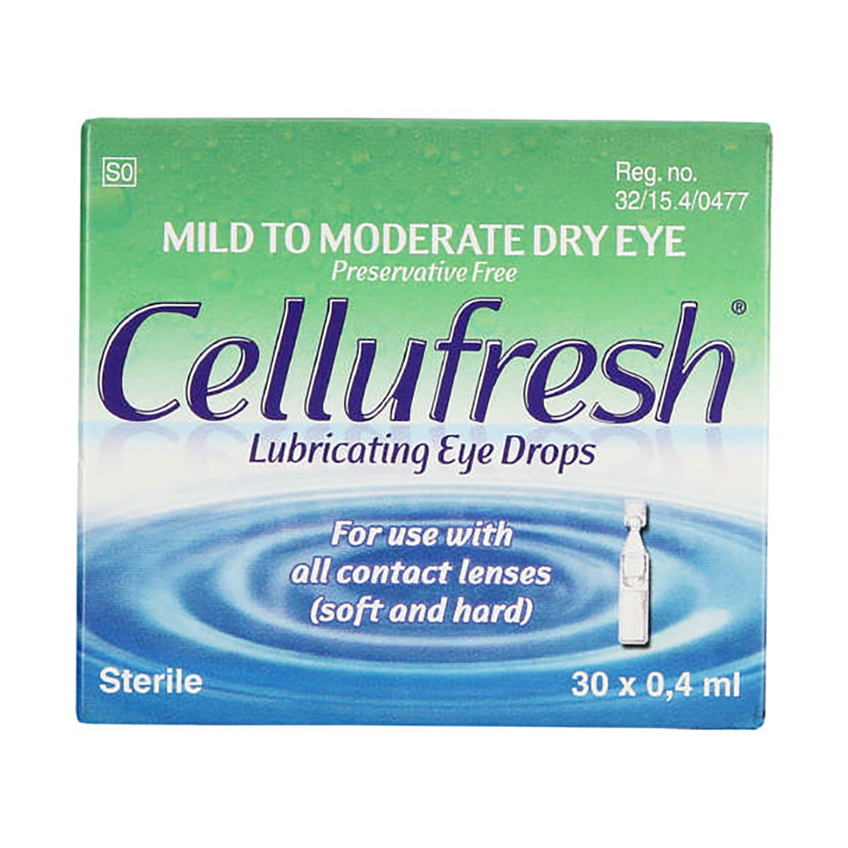 Cellufresh Lubricating Eye Drops 30 x 0.4ml Med365