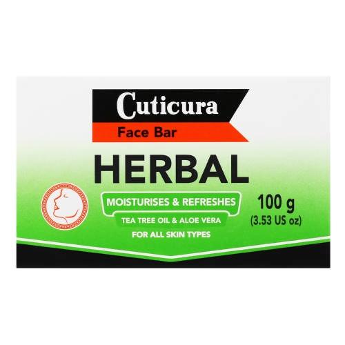 Cuticura Face Bar Herbal Tea Tree & Aloe Vera 100g
