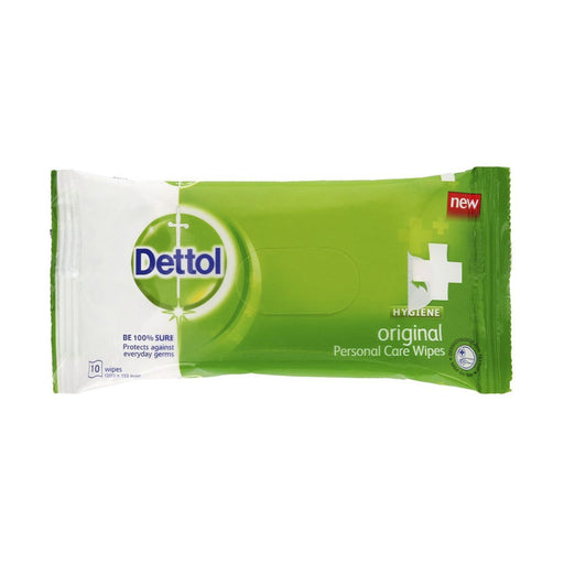 Dettol Hygiene Personal Care Wipes Original 10 Wipes