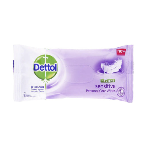 Dettol Hygiene Personal Care Wipes Sensitive 10 Wipes
