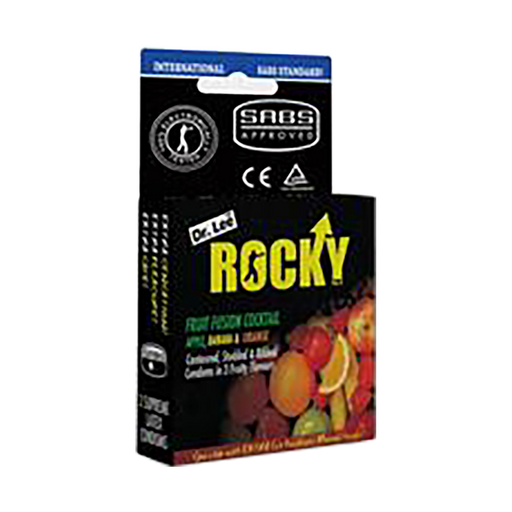 Dr. Lee Rocky Condoms Fruit Fusion 3 Condoms