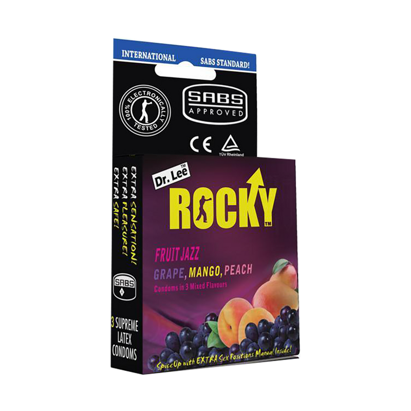 Dr. Lee Rocky Condoms Fruit Jazz 3 Condoms