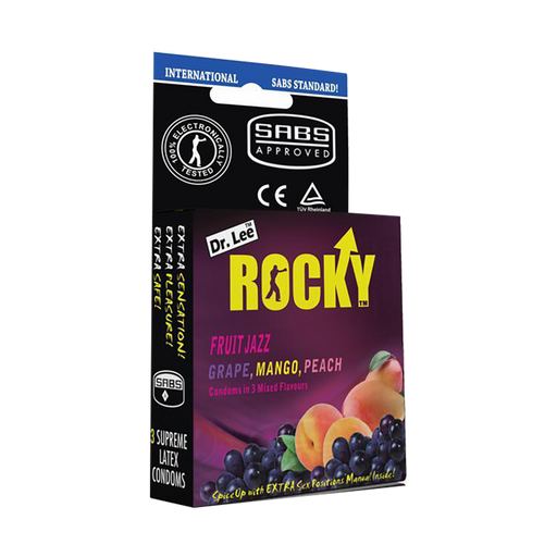 Dr. Lee Rocky Condoms Fruit Jazz 3 Condoms