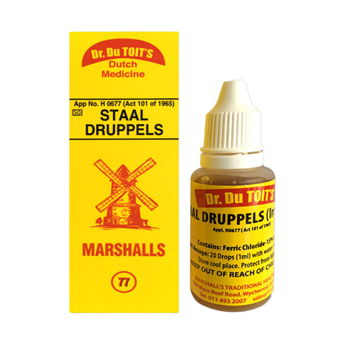 Dr Du Toit Staaldruppels 20ml