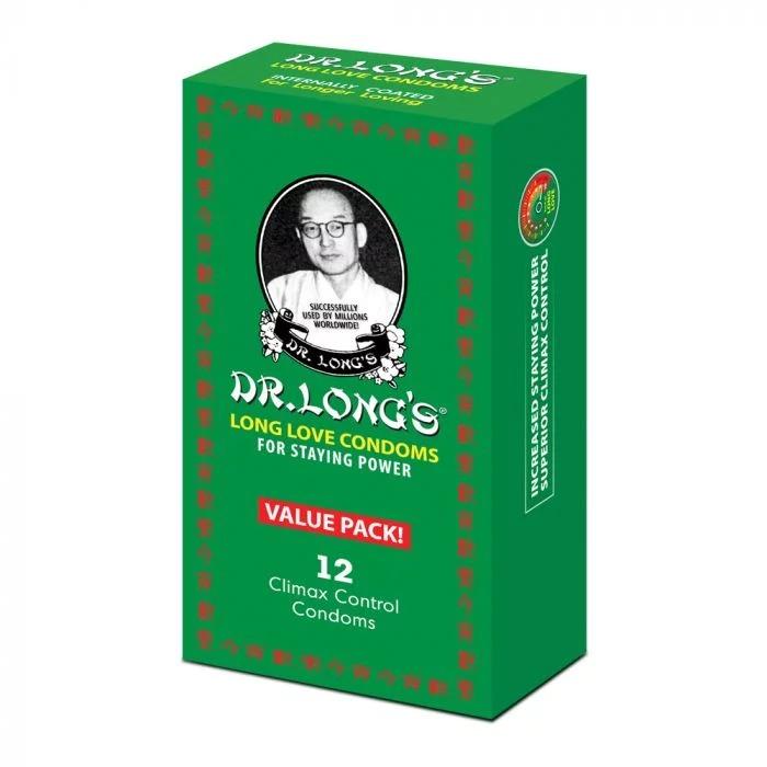 Dr Long's Condoms Long-Love Value Pack 12