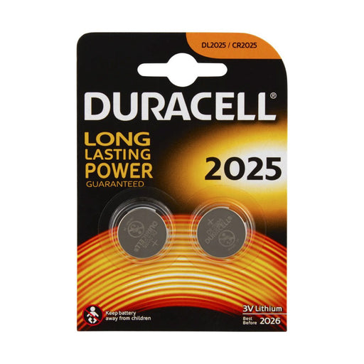 Duracell 2025 3V Lithium Coin Battery 2 Pack