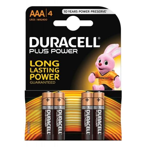 Duracell Plus Power AAA 4 Pack
