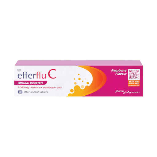 Efferflu C Immune Booster Raspberry 20 Effervescent Tablets