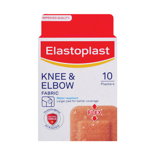 Elastoplast Fabric Plasters Knee & Elbow 10 Plasters