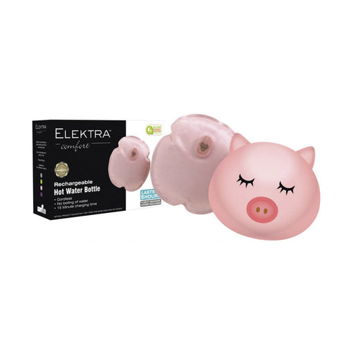 Elektra Electric Hot Water Bottle Pink Pig