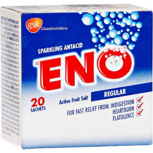 Eno Active Fruit Salts Regular 20 Travel Sachets