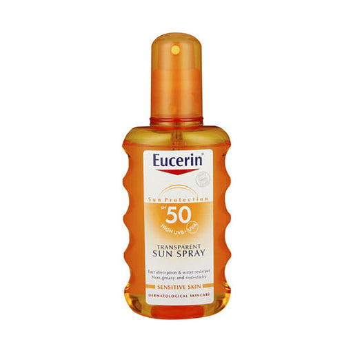 Eucerin Sun SPF50 Transparent Sensitive Spray Sensitive Skin 200ml