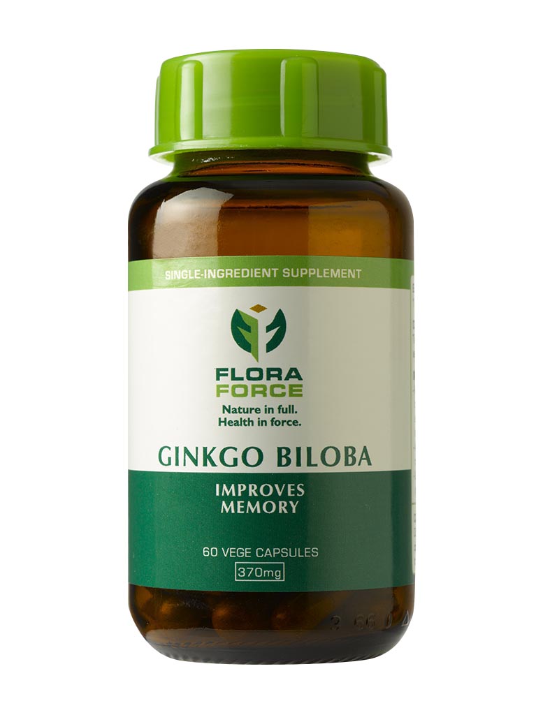 Flora Force Ginkgo Biloba 370mg 60 Capsules