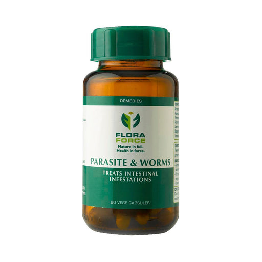 Flora Force Parasite & Worms 350mg 60 Capsules
