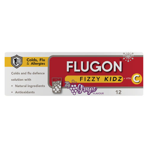 Flugon Kidz Fizzy Orange 10 Effervescent Tablets