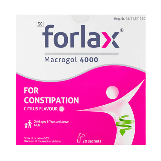 Forlax Macrogol 4000 For Constipation 20 Sachets