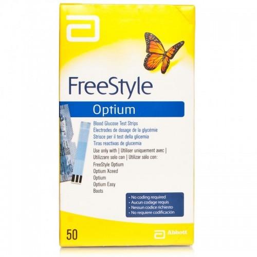 FreeStyle Optium Plus 50 Blood Glucose Test Strips