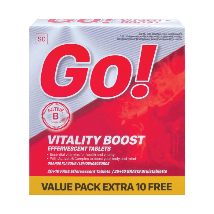 GO Vitality Boost 30 Effervescent Tablets
