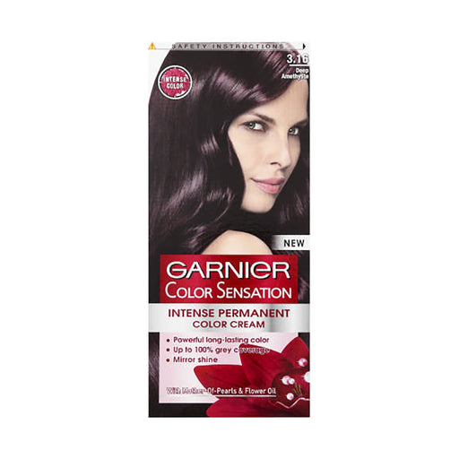Garnier Color Sensation Intense Permanent Color Cream Deep Amethyst 3.16
