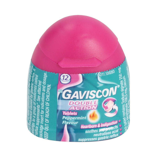 Gaviscon Plus Peppermint Handypack 12 Tablets
