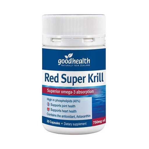Good Health Red Super Krill 750mg 30 Softgel Capsules