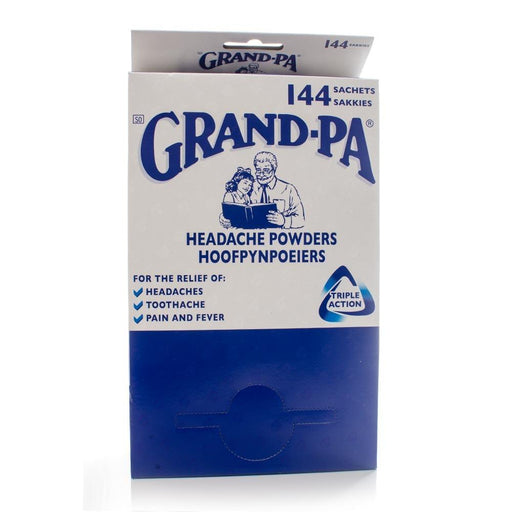Grand-Pa Headache Powder 144 Sachets Dispenser