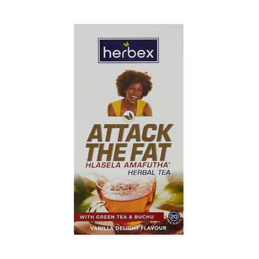Herbex Hlasela Amafutha Attack The Fat Tea Vanilla 20 Tea Bags