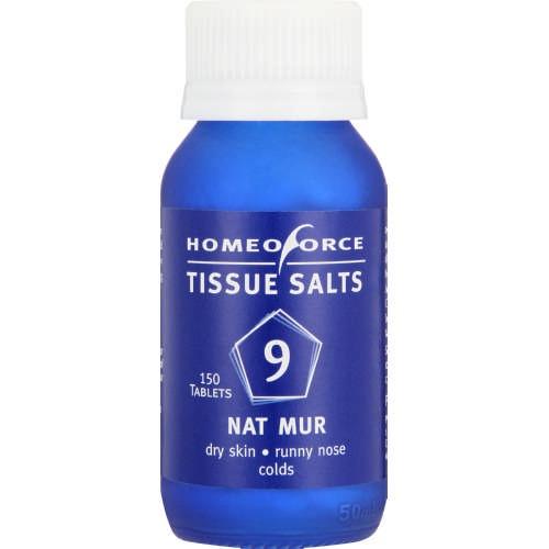 Homeoforce Tissue Salt 9 Nat Mur 150 Tablets